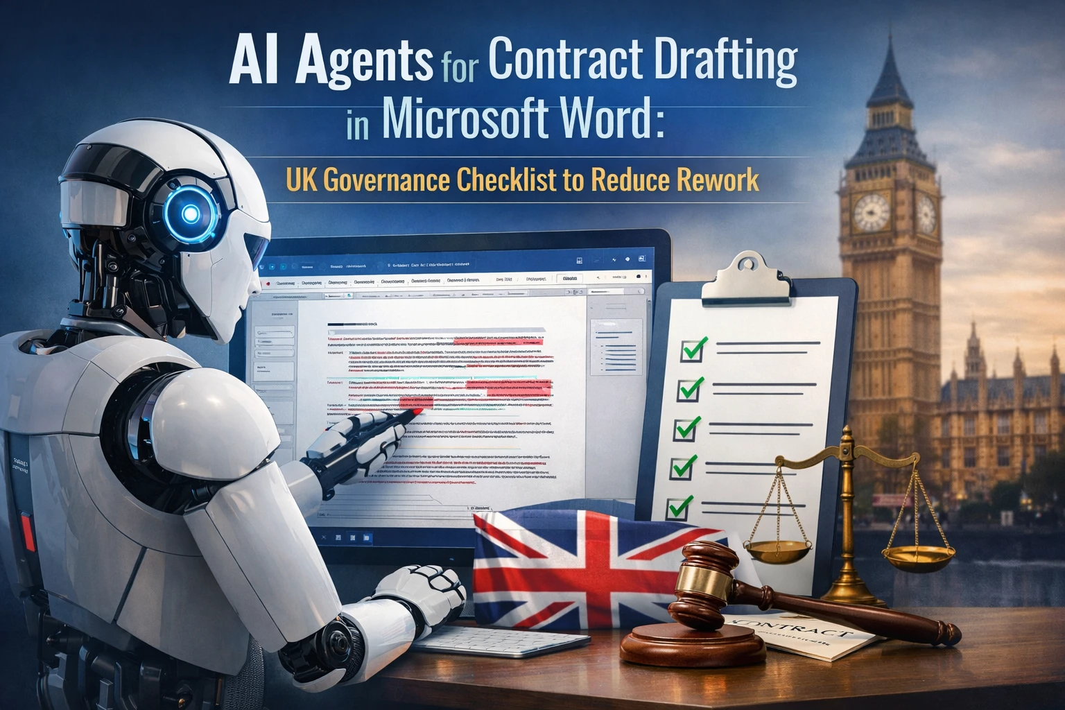 AI Agents for Contract Drafting in Microsoft Word: UK Governance Checklist to Reduce Rework