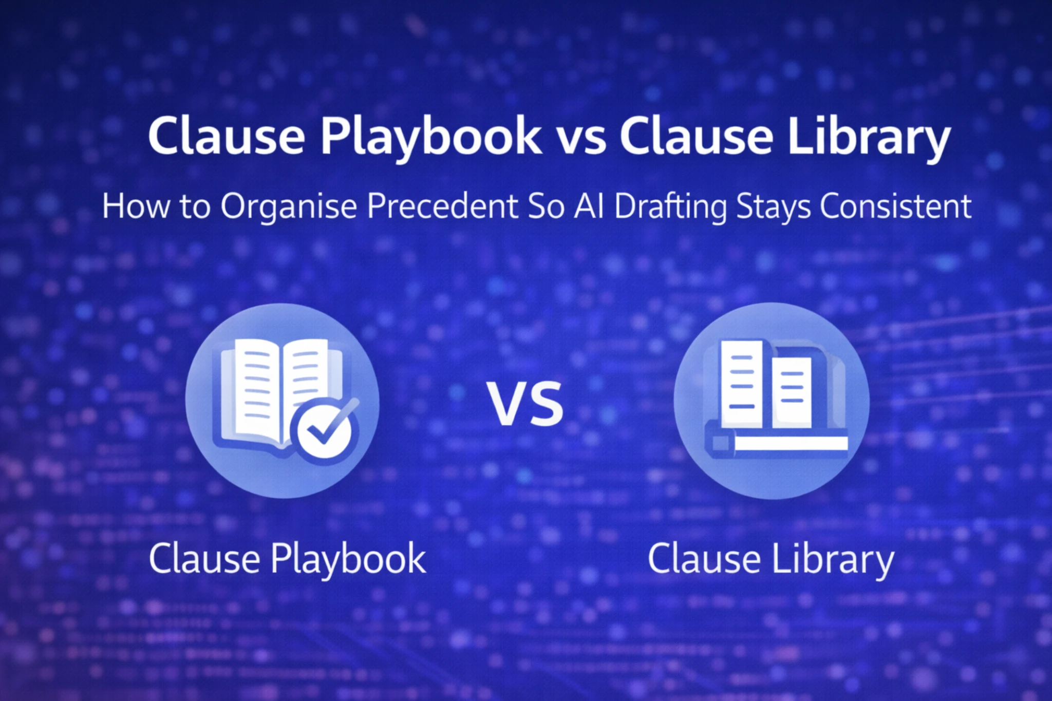 Clause Playbook vs Clause Library: How to Organise Precedent So AI Drafting Stays Consistent