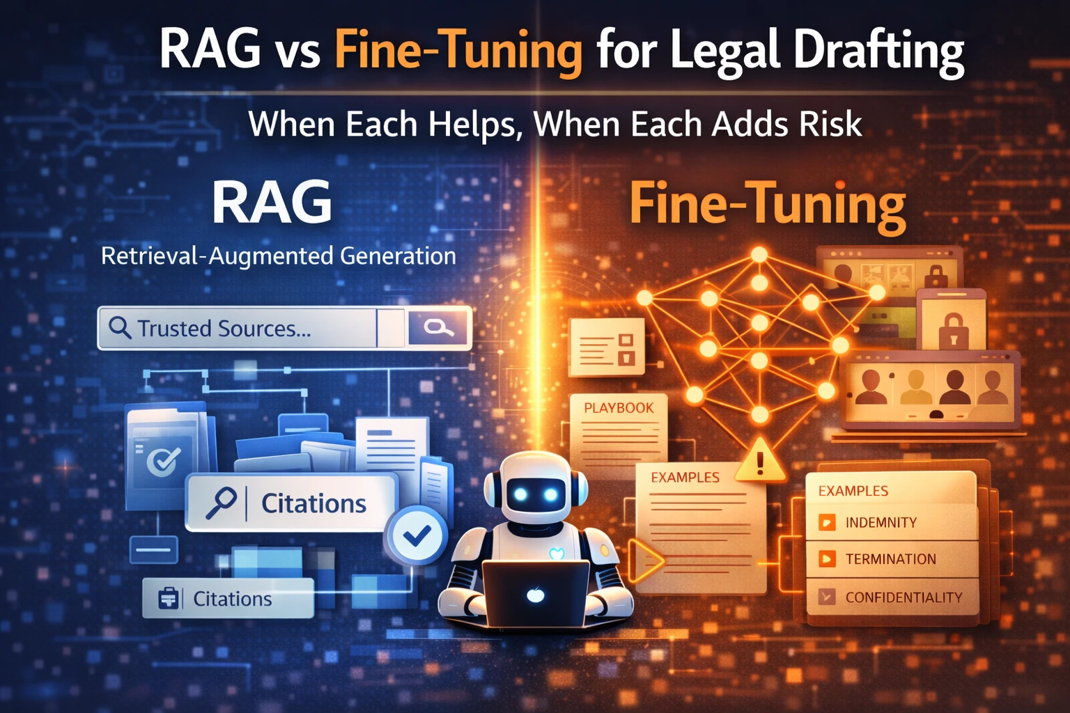 RAG vs Fine-Tuning for Legal Drafting: When Each Helps, When Each Adds Risk